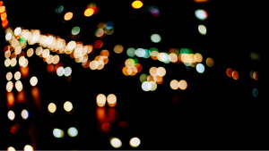 Free Lantern Lake bokeh effect overlay with black background