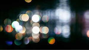 Free Poet Vision bokeh effect overlay with black background