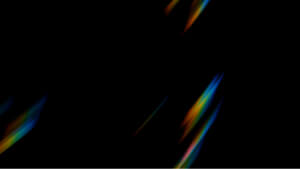 Free Space Hue prism effect overlay with black background