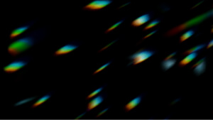 Free Meteor Hue prism effect overlay with black background