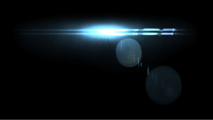 Free Astro Ops lens flare effect overlay with black background